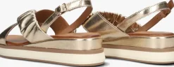 gouden inuovo platte sandalen 113059-1