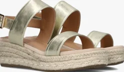 gouden lina locchi espadrilles l1374