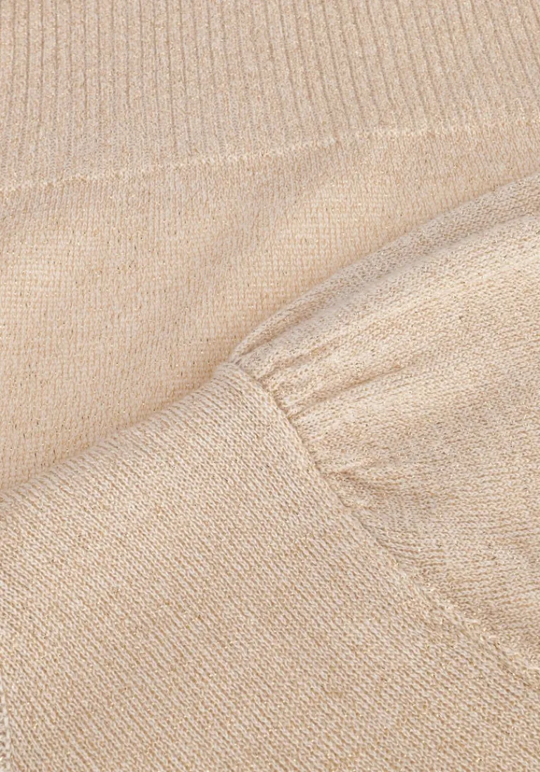 MINUS en t-shirt liva puff sleeve metallic knit pullover>DAMES Tops & T-Shirts
