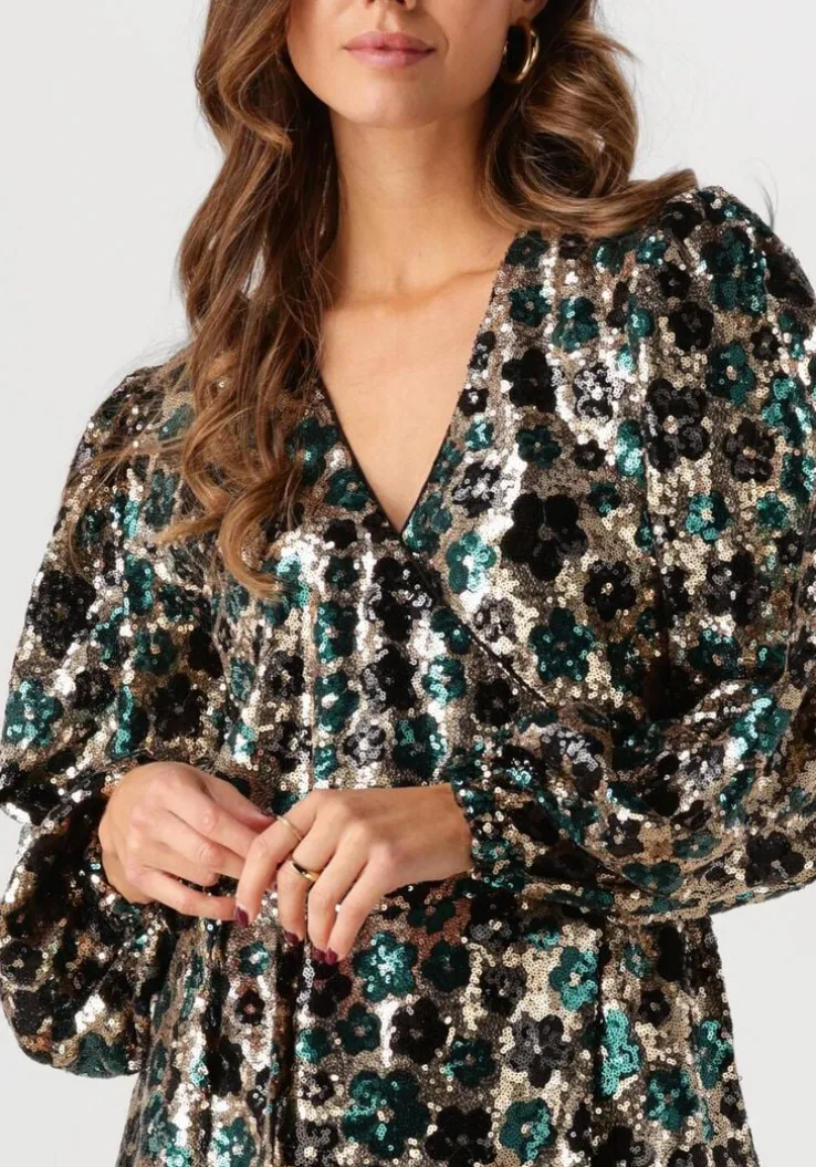 gouden notre-v mini jurk nv-elvira