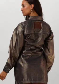 gouden refined department mini jurk bibi