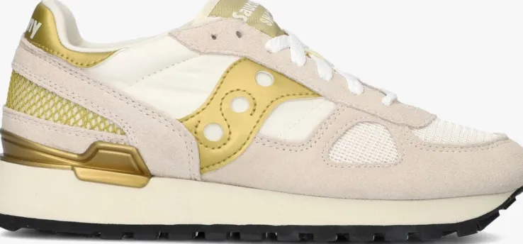 gouden saucony lage sneakers shadow original