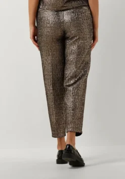 gouden selected femme pantalon slfviolet-ria mw cropped pant