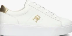 gouden tommy hilfiger sneakers platform court sneaker