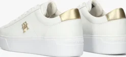 gouden tommy hilfiger sneakers platform court sneaker