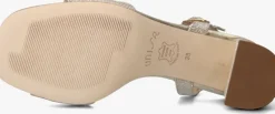 gouden unisa sandalen met hak moraty