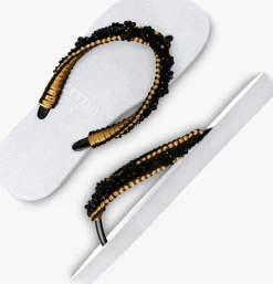 UZURII en teenslippers macrame lizzy><noscript><img width=