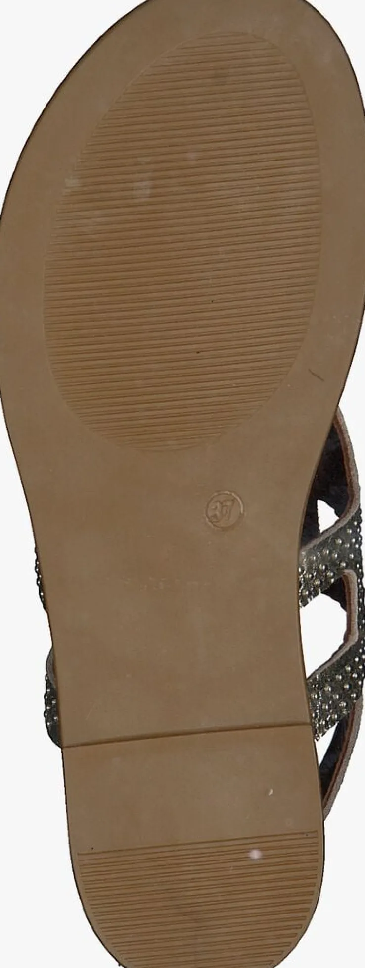 gouden verton platte sandalen s-10262