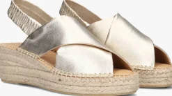 goudkleurig ayana sandalen met hak omo25yu817