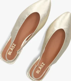 goudkleurig blasz slingbacks cl15593