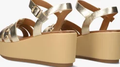 goudkleurig inuovo sandalen met hak 123124