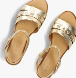 goudkleurig inuovo sandalen met hak 123124