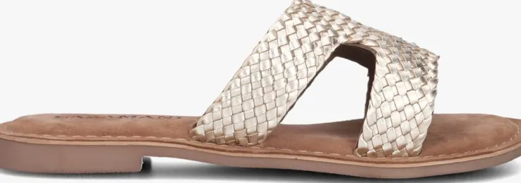 goudkleurig lazamani slippers 75.025