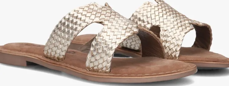 goudkleurig lazamani slippers 75.025