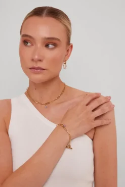 goudkleurig notre-v kettingen omss22-016