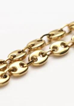 goudkleurig notre-v kettingen ketting schakel #5