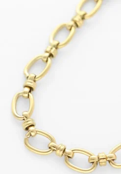 goudkleurig notre-v kettingen necklace chain