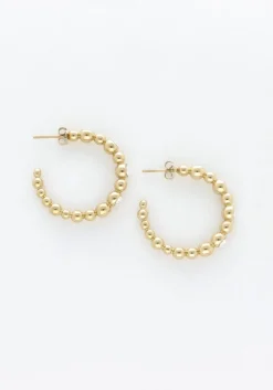 goudkleurig notre-v oorbellen earring stone crystal