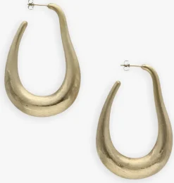 goudkleurig notre-v oorbellen earring #6