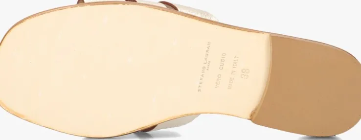 goudkleurig stefano lauran slippers 24152