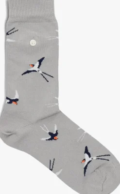 ALFREDO GONZALES grijze sokken shallows>DAMES Beenmode