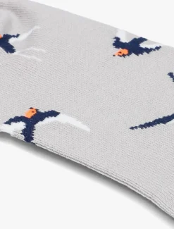 ALFREDO GONZALES grijze sokken shallows>DAMES Beenmode