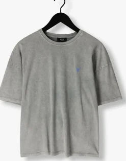 ALIX THE LABEL grijze t-shirt ladies knitted print t-shirt><noscript><img width=