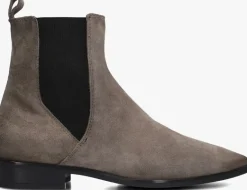 BLASZ grijze enkellaarsjes l63201>DAMES Enkellaarsjes