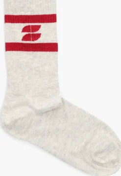 grijze by-bar sokken logo sparkle grey socks