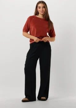 BY-BAR grijze wijde broek benji viscose pant>DAMES Broeken