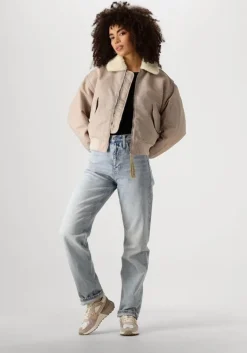 CALVIN KLEIN grijze jack satin aviator>DAMES Jassen