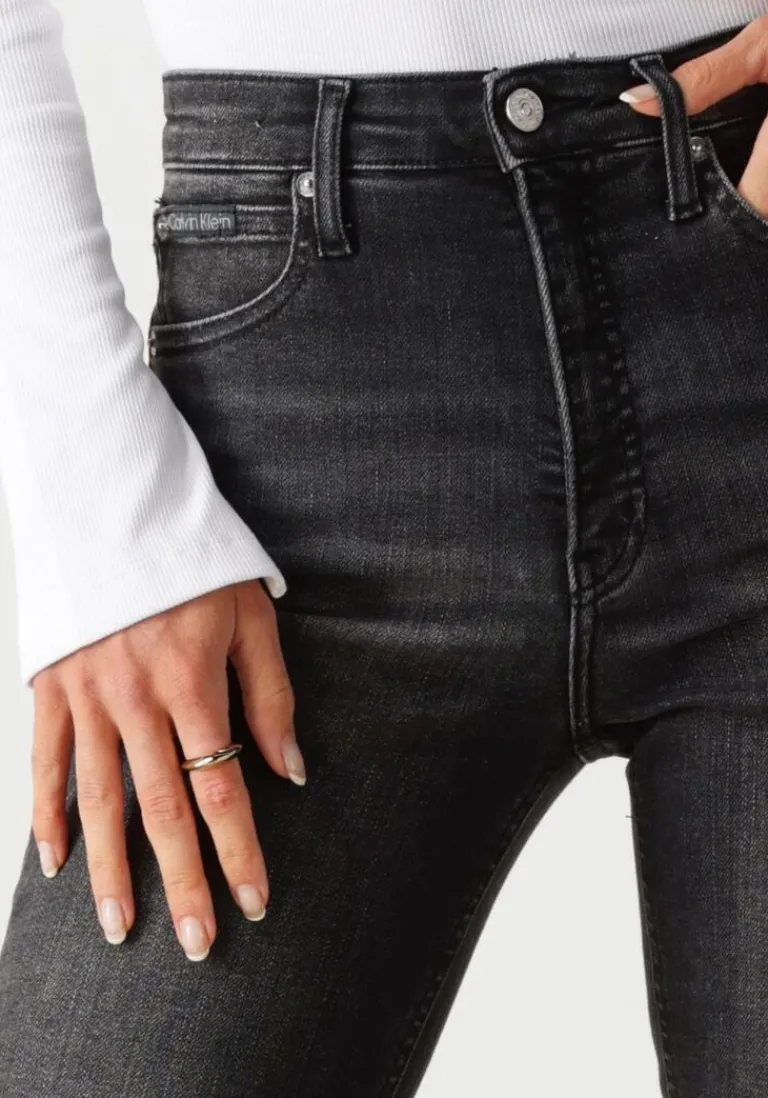 CALVIN KLEIN grijze skinny jeans high rise skinny>DAMES Jeans