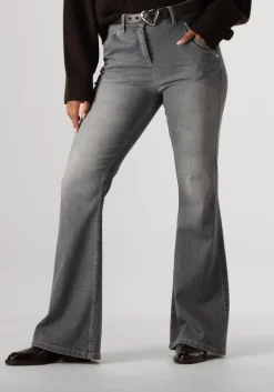 grijze caroline biss flared broek 4559