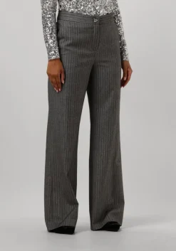 CAROLINE BISS grijze wijde broek 4530>DAMES Broeken