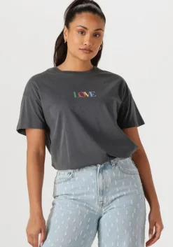 CATWALK JUNKIE grijze t-shirt graphic tshirt>DAMES Tops & T-Shirts