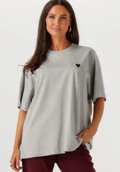 CATWALK JUNKIE grijze t-shirt oversized graphic tshirt>DAMES Tops & T-Shirts