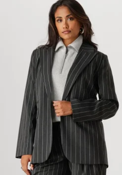 grijze co'couture blazer prescilla pin blazer