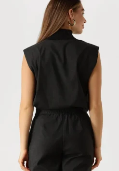 CO'COUTURE grijze co'couture gilet kaya rib turtleneck vest><noscript><img width=