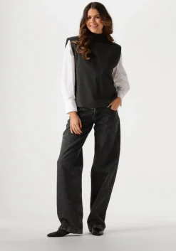 CO'COUTURE grijze co'couture gilet kaya rib turtleneck vest><noscript><img width=