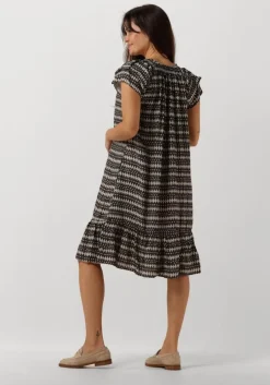 grijze co'couture midi jurk sunrise crop caya dress