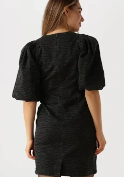 grijze co'couture mini jurk zebra crop puff dress