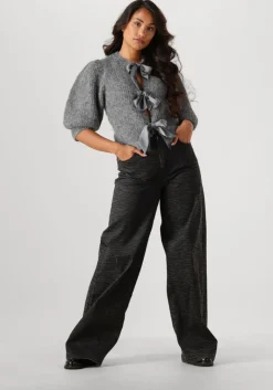 CO'COUTURE grijze co'couture pantalon zebra grey wide long pants><noscript><img width=