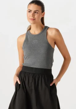 CO'COUTURE grijze co'couture top saharacc embroidery tank top>DAMES Tops & T-Shirts