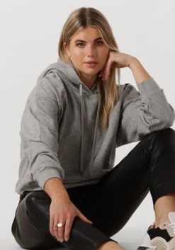 CO'COUTURE grijze co'couture trui solid choped hoodie>DAMES Truien & Vesten