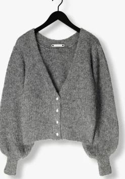 CO'COUTURE grijze co'couture vest corelie button knit><noscript><img width=