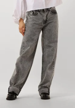 grijze co'couture wide jeans new vika long jeans