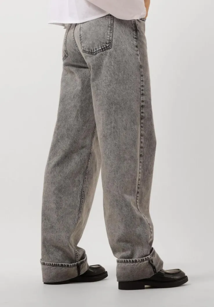 grijze co'couture wide jeans new vika long jeans