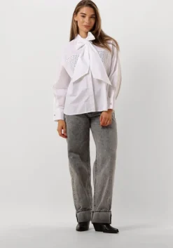 grijze co'couture wide jeans new vika long jeans