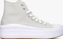 grijze converse hoge sneakers chuck taylor all star move