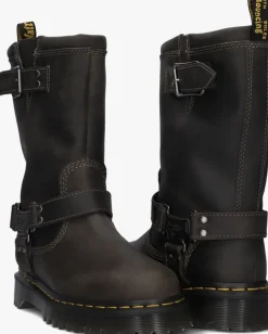 DR MARTENS grijze biker boots anistone high><noscript><img width=
